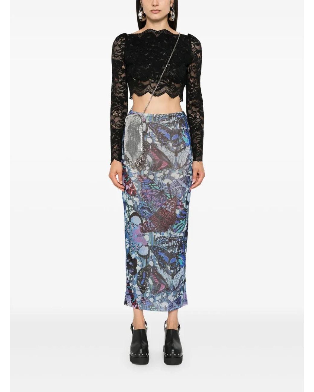 Rabanne Black Crop Top