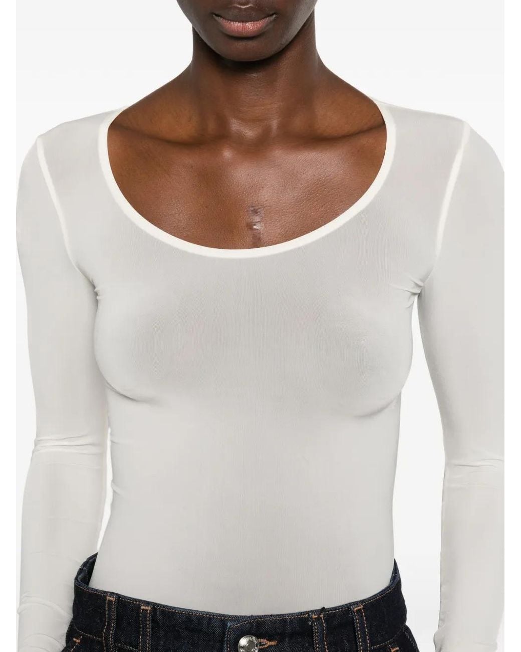 Wolford White Buenos Aires Bodysuit