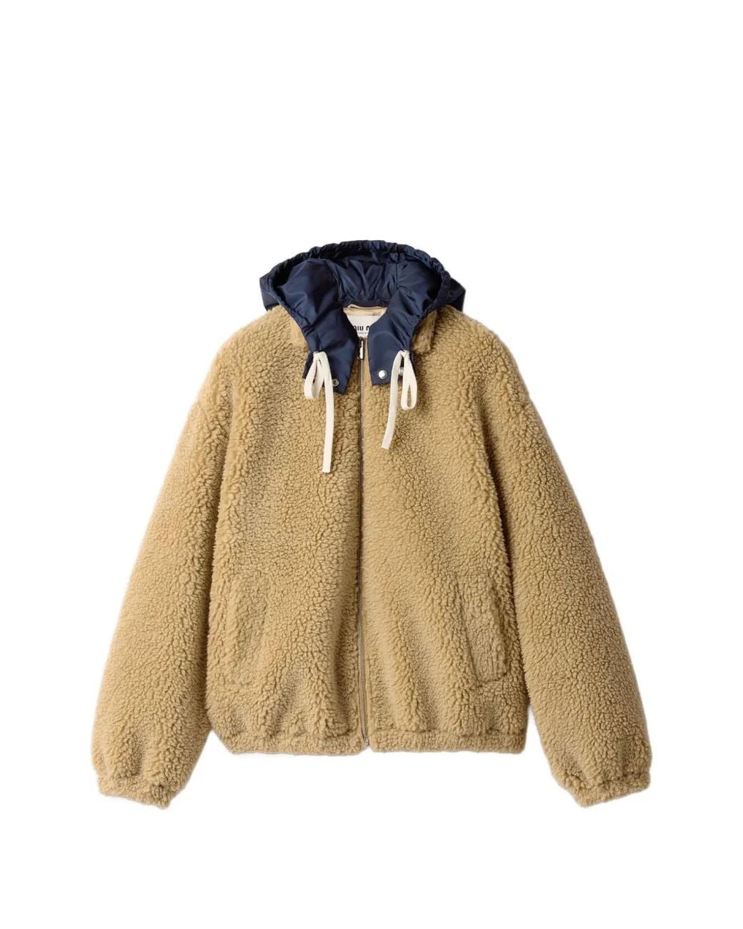 Miu Miu Natural Fleece Blouson Jacket