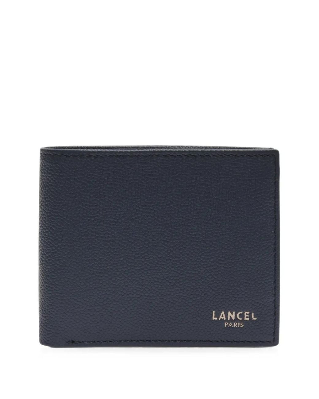 Lancel Blue Leon Textured Leather Wallet for men