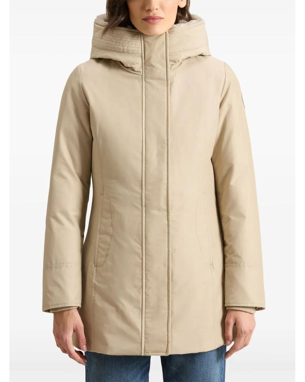 Woolrich Natural Boulder Parka Coat