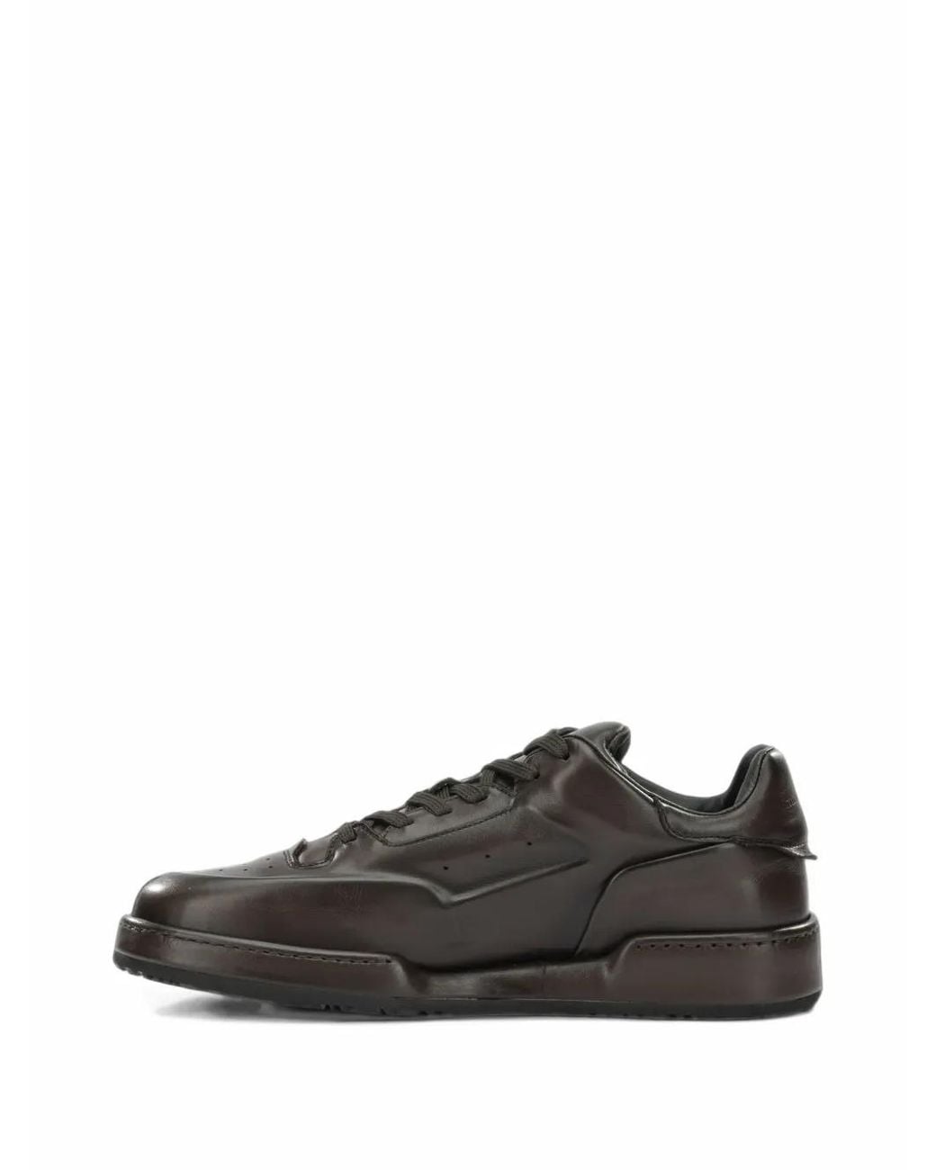 Officine Creative Black Eraser 001 Leather Sneakers for men