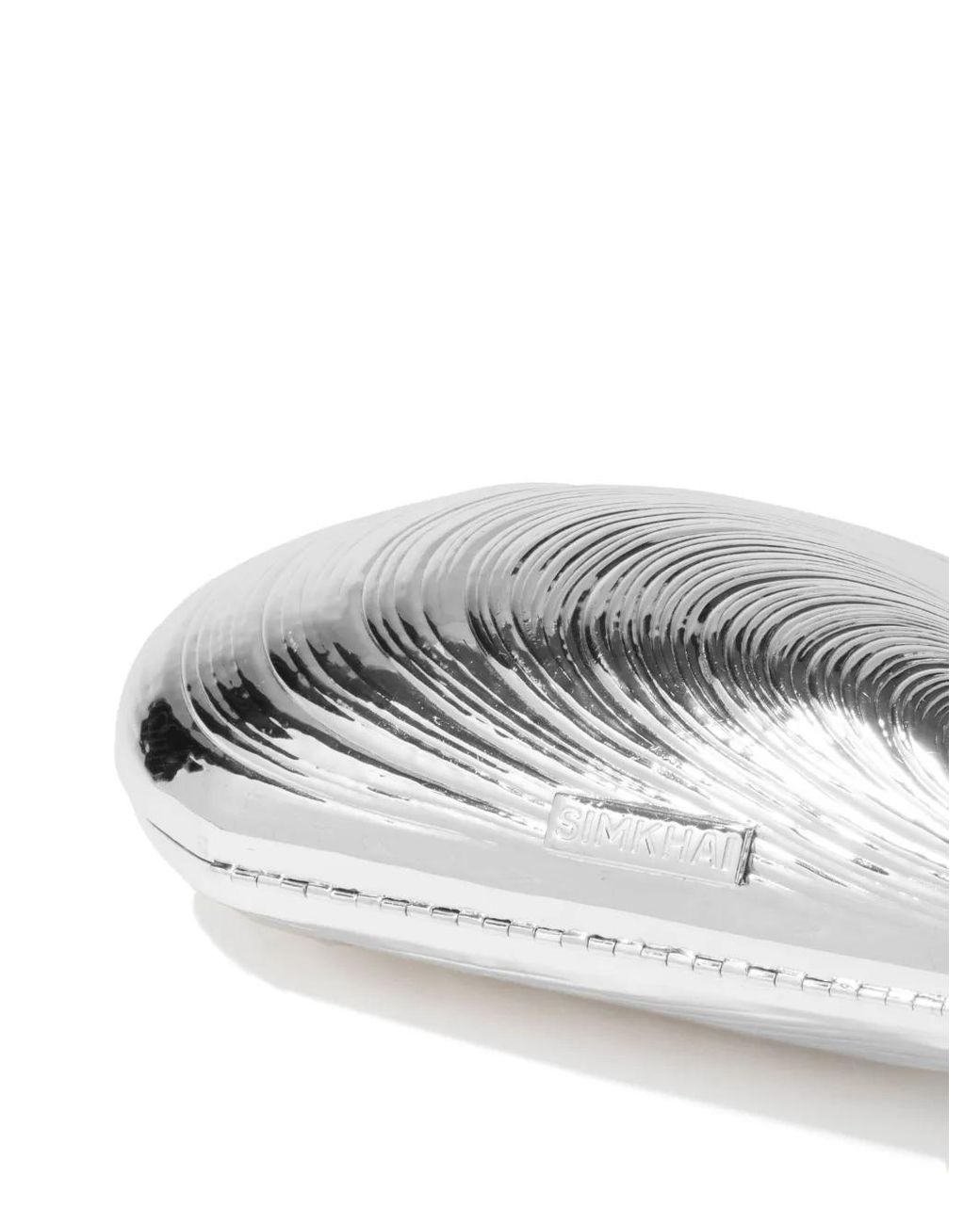 Jonathan Simkhai Gray Bridget Shell-Shapped Clutch