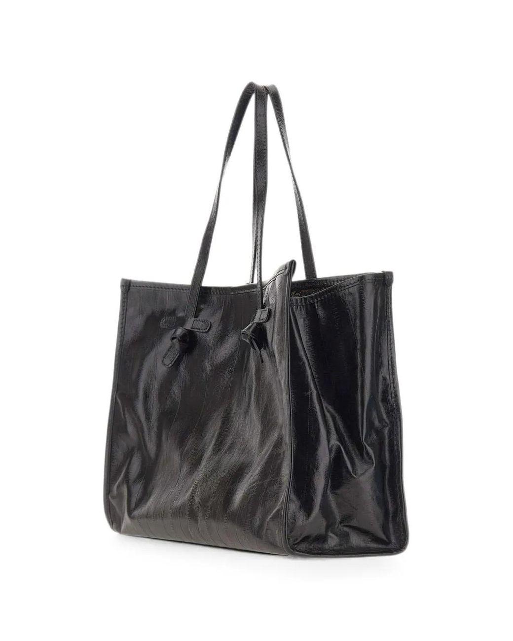 MARCELLA CLUB Black Marcella Glossy Shoulder Bag