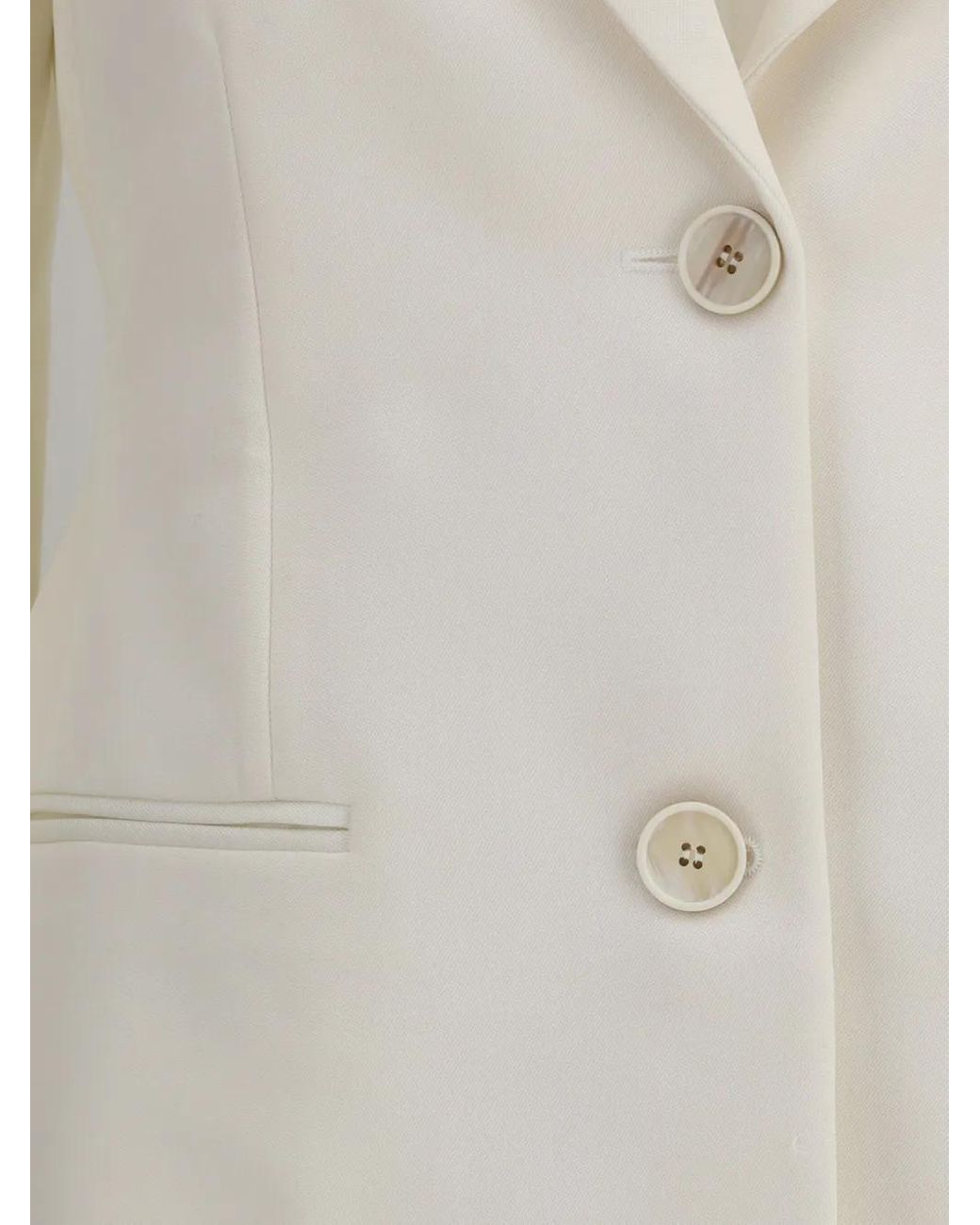 Givenchy White Single Breasted Jacket