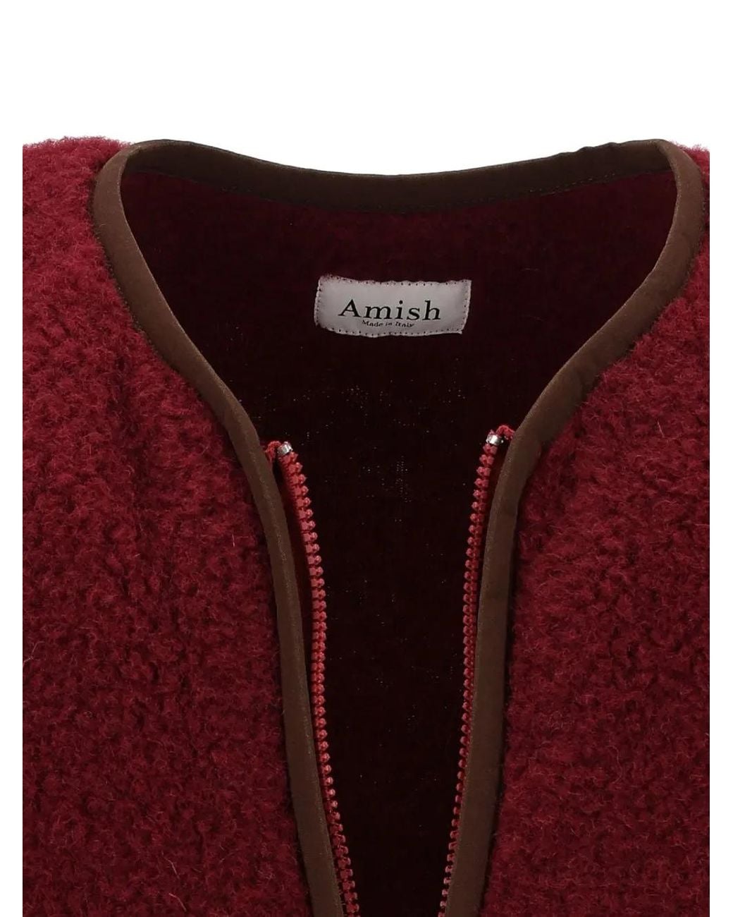 AMISH Purple Yellowstone Fleece-Effect Vest