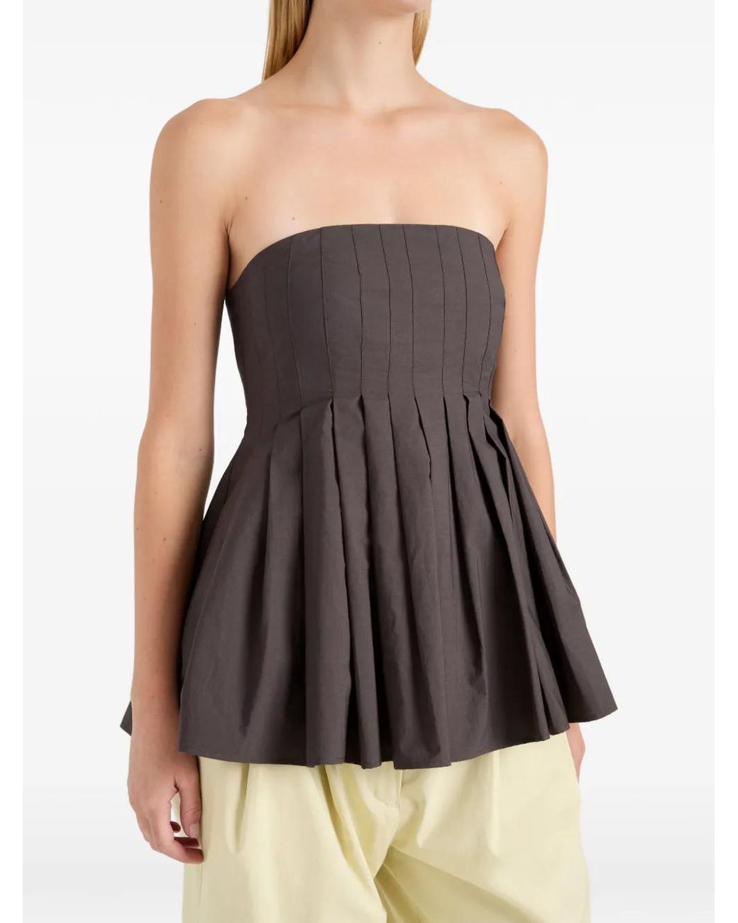 Proenza Schouler Brown Avine Top