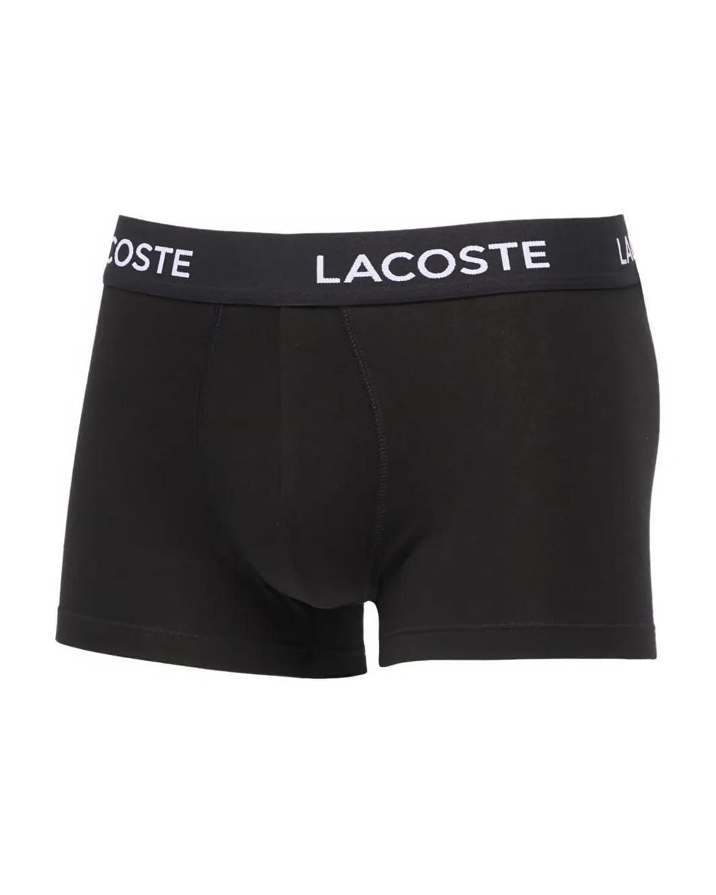 Lacoste Black Logo-Waistband Boxers (Pack Of Seven) for men