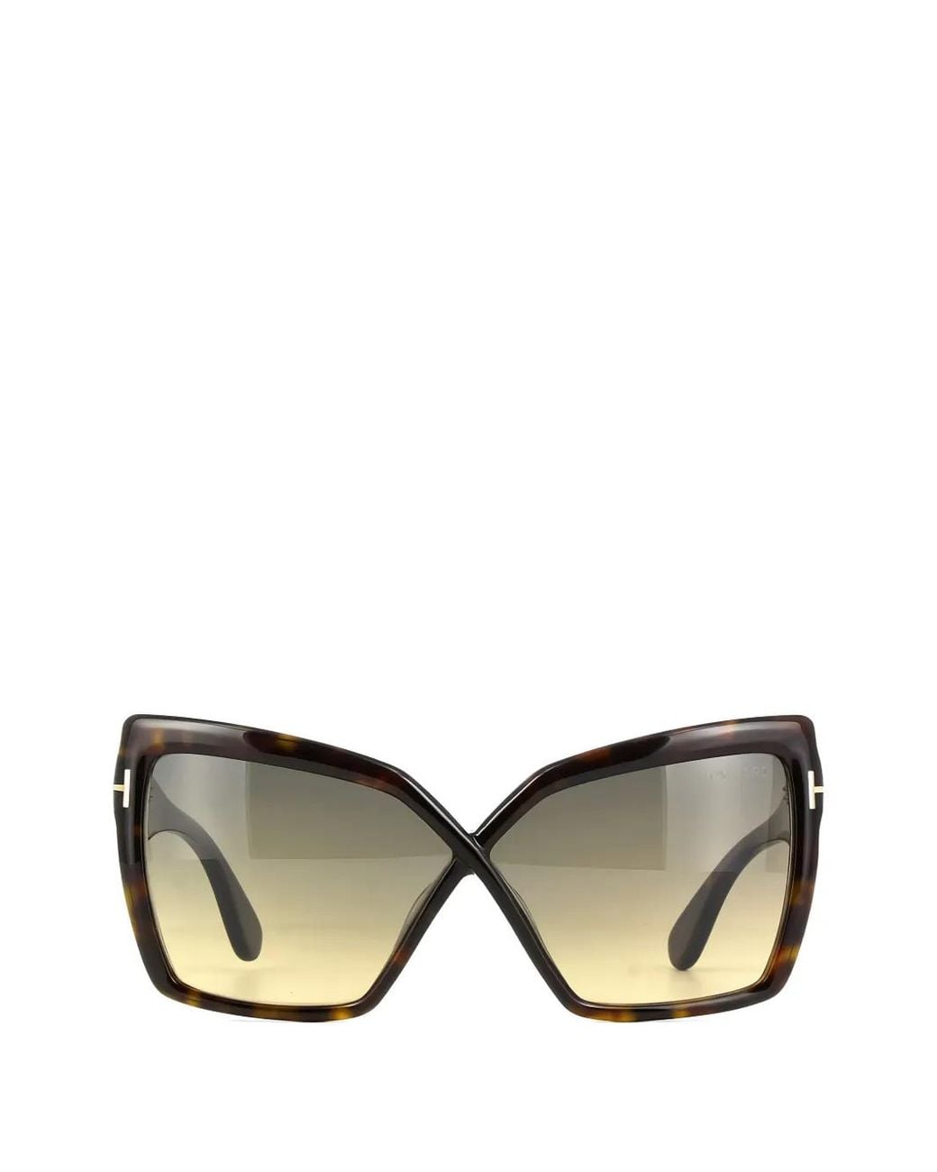 Tom Ford Black Geometric-Frame Sunglasses