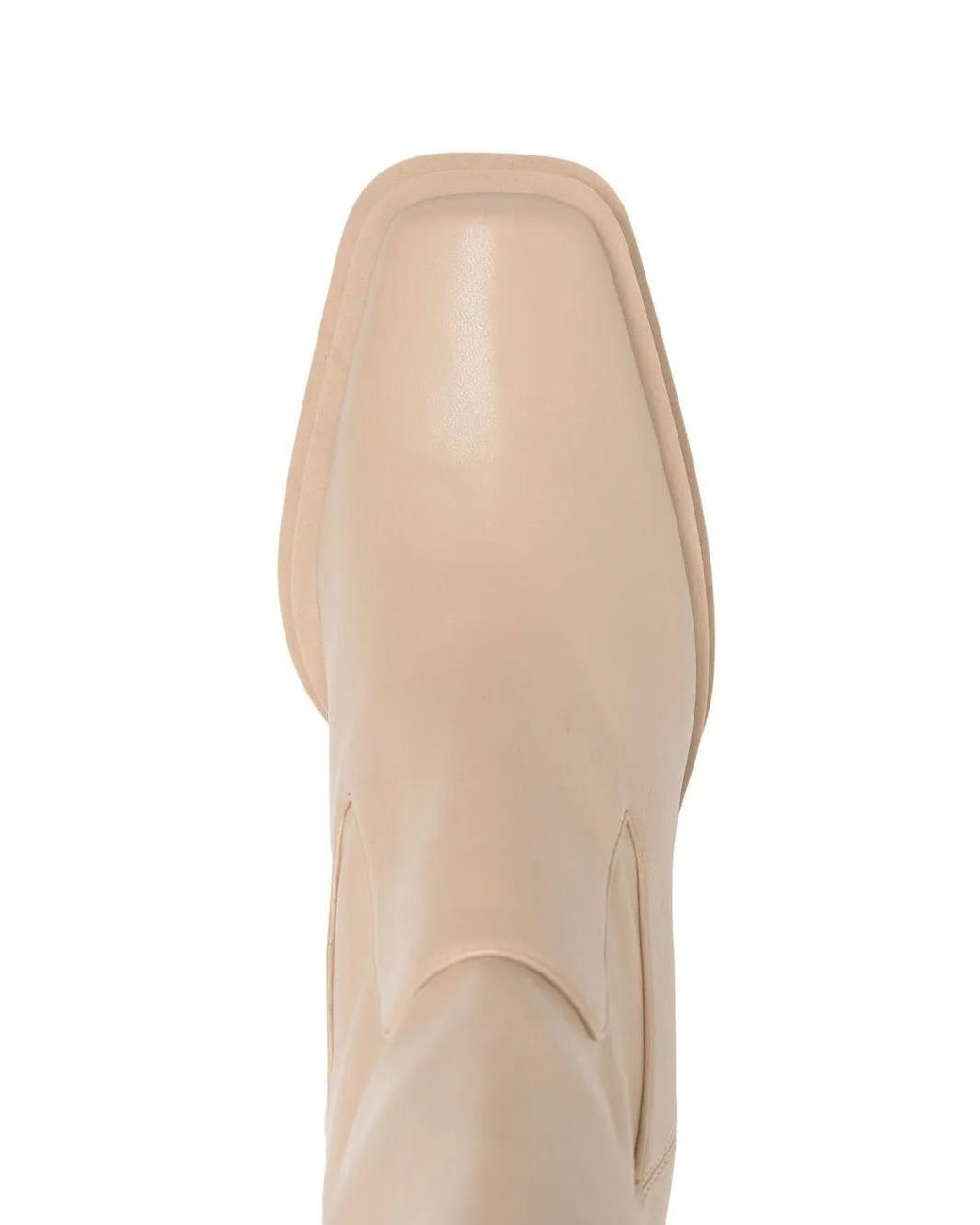 Gia Borghini Natural Texan 120Mm Tapered-Heel Ankle Boots
