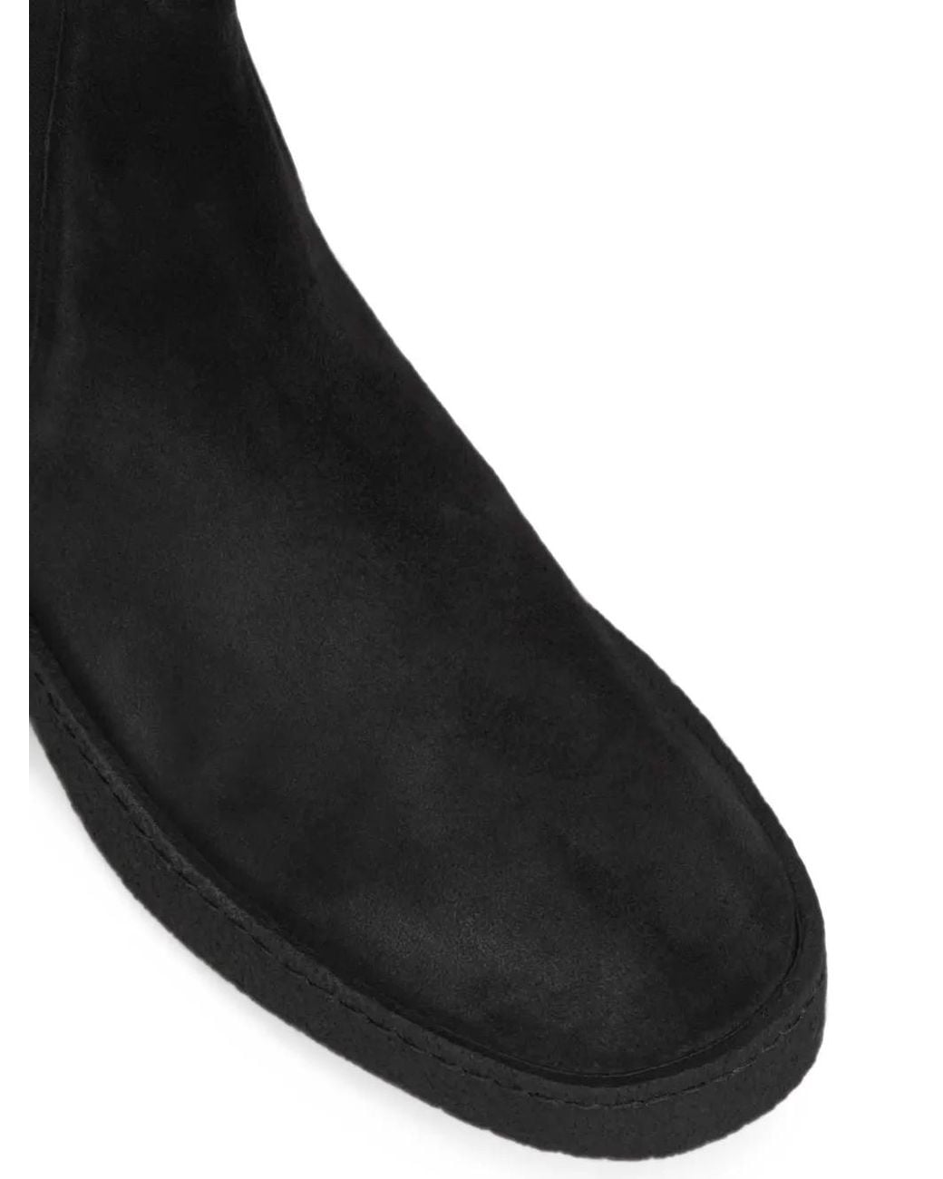 Common Projects Black Suede Chelsea Boots for men