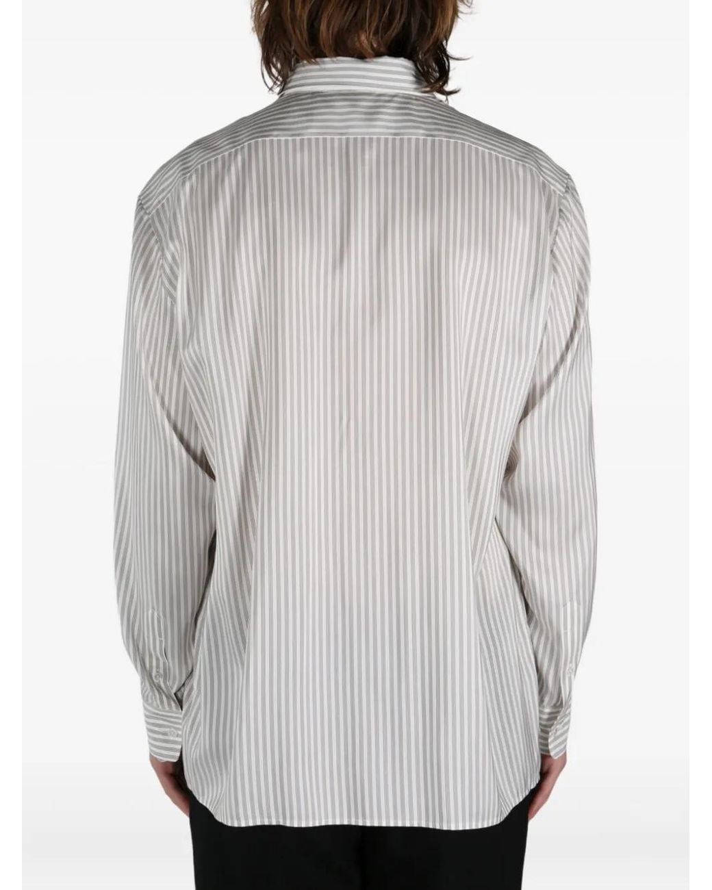 The Row Gray Striped Shirt for men