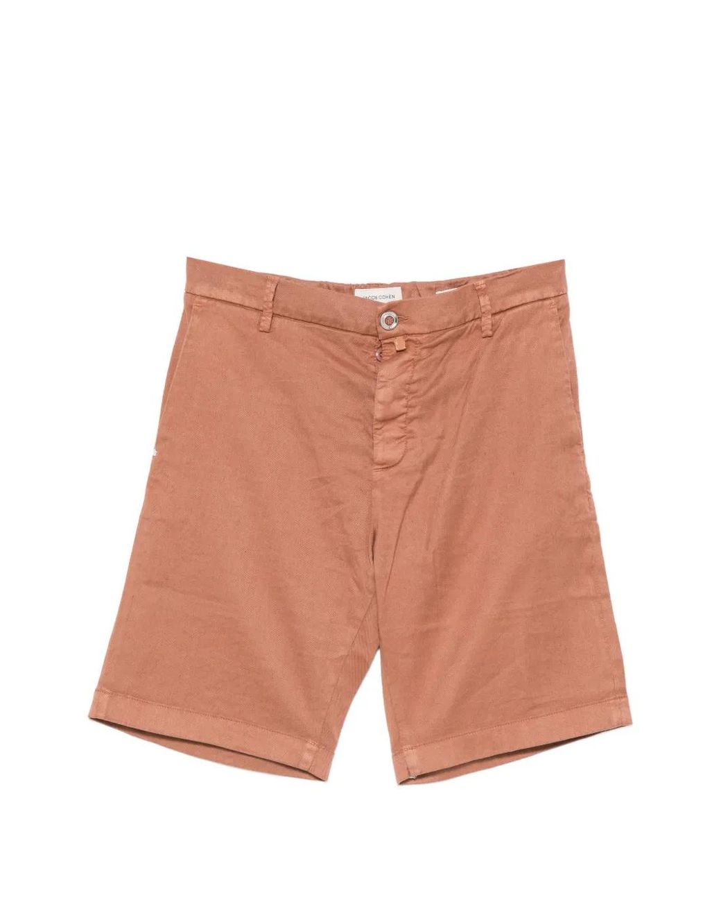 Jacob Cohen White Logo-Patch Cotton-Blend Shorts for men