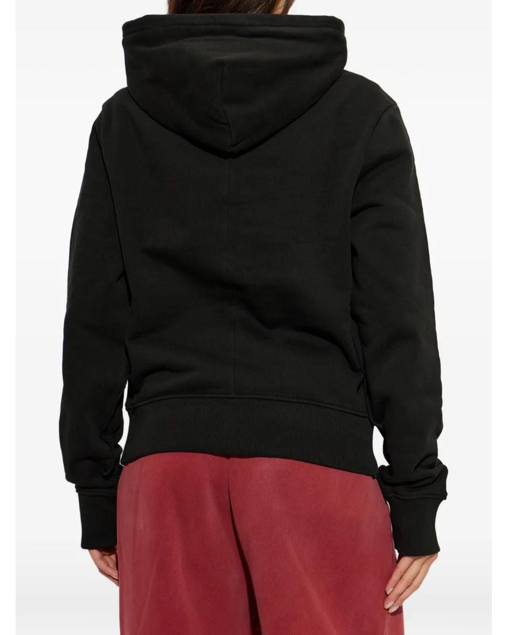 Entire studios Black Drawstring Pouch-Pocket Hoodie