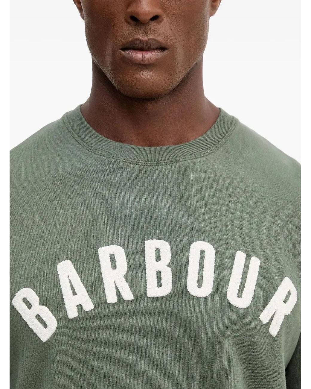 Barbour Green Sweat Prep À Logo for men