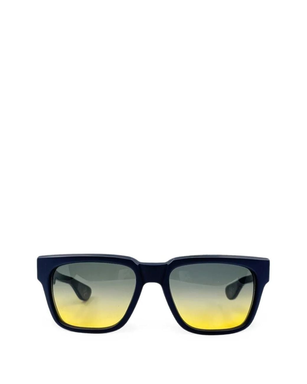 Chrome Hearts Blue Box Officer Square-Frame Sunglasses