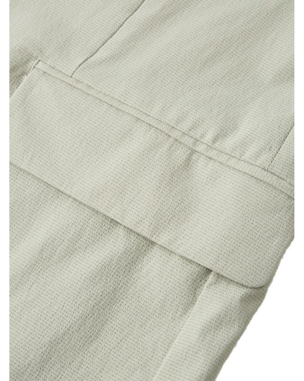 Shanghai Tang White Veste Cinq Boutons À Col Mao for men