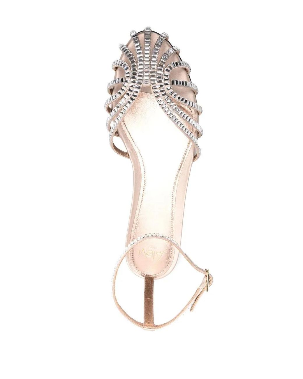 ALEVI White Star Crystal-Embellishment Sandals