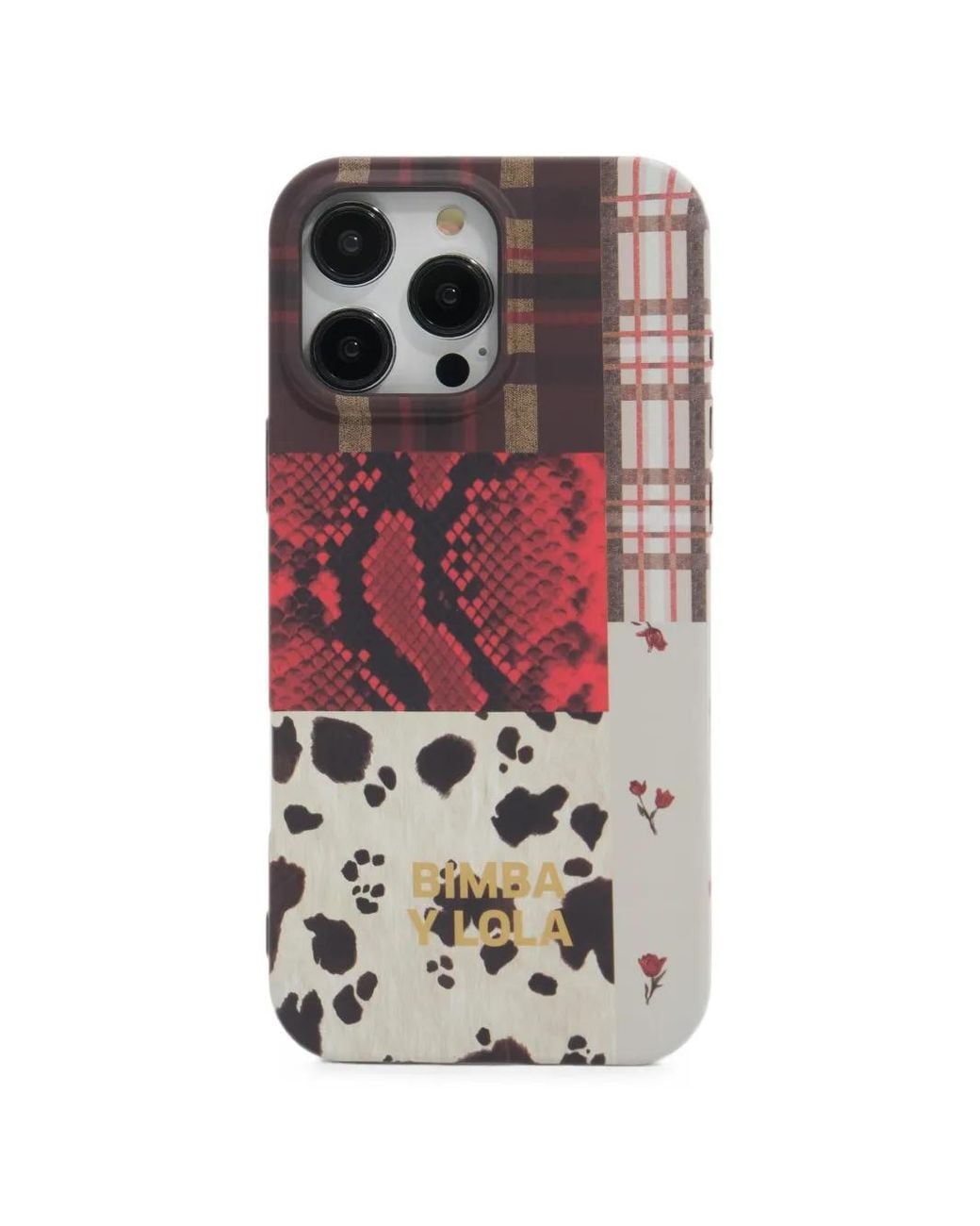 Bimba Y Lola White Pony Patchwork Iphone 16 Pro Max Rigid Case