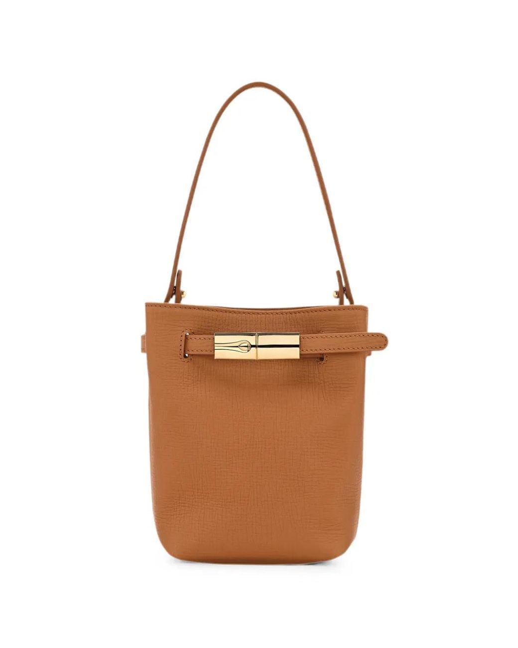 Longchamp Brown Le Smart Xs Bucket Bag