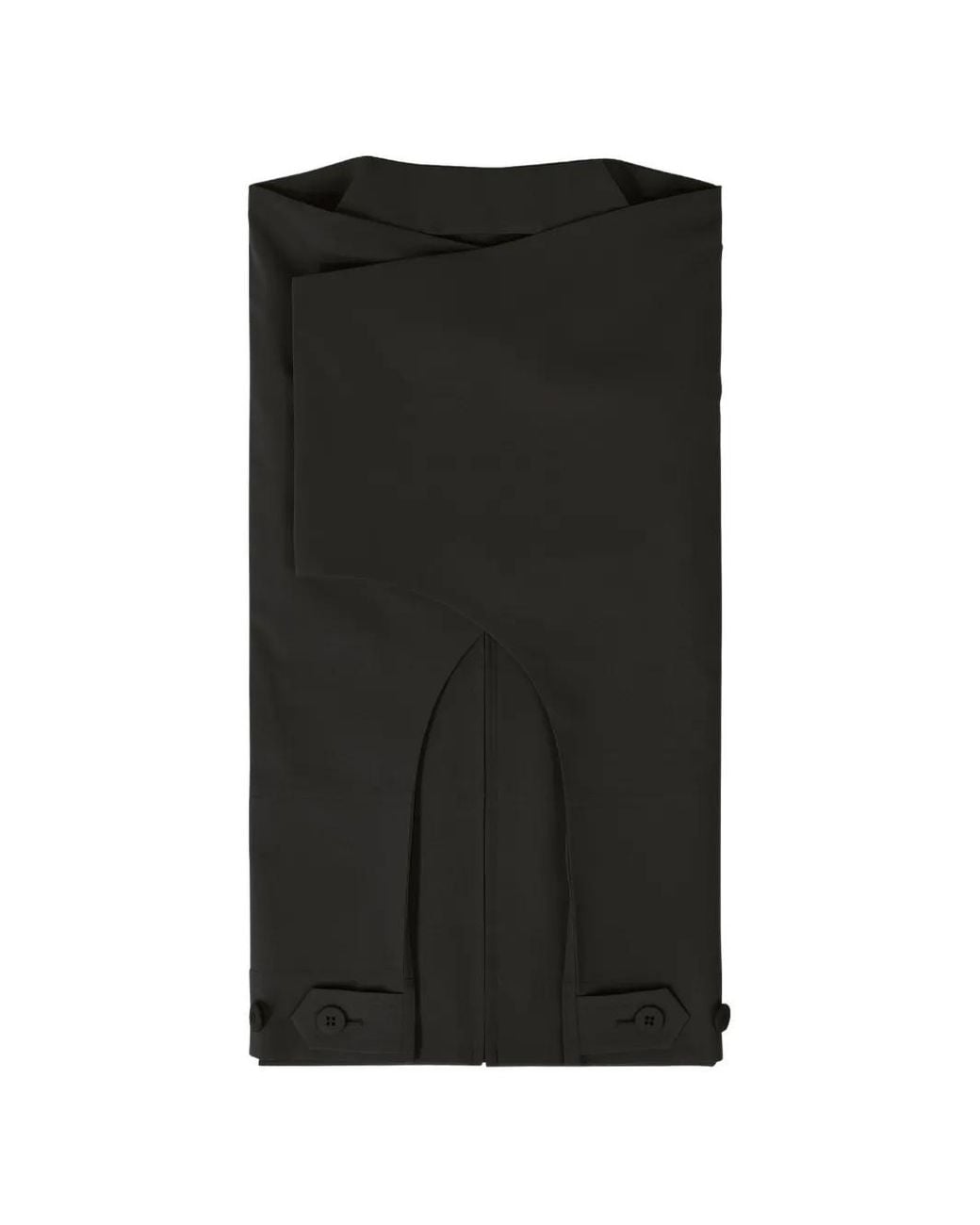 Issey Miyake Black High-Neck Button-Cuff Jacket for men