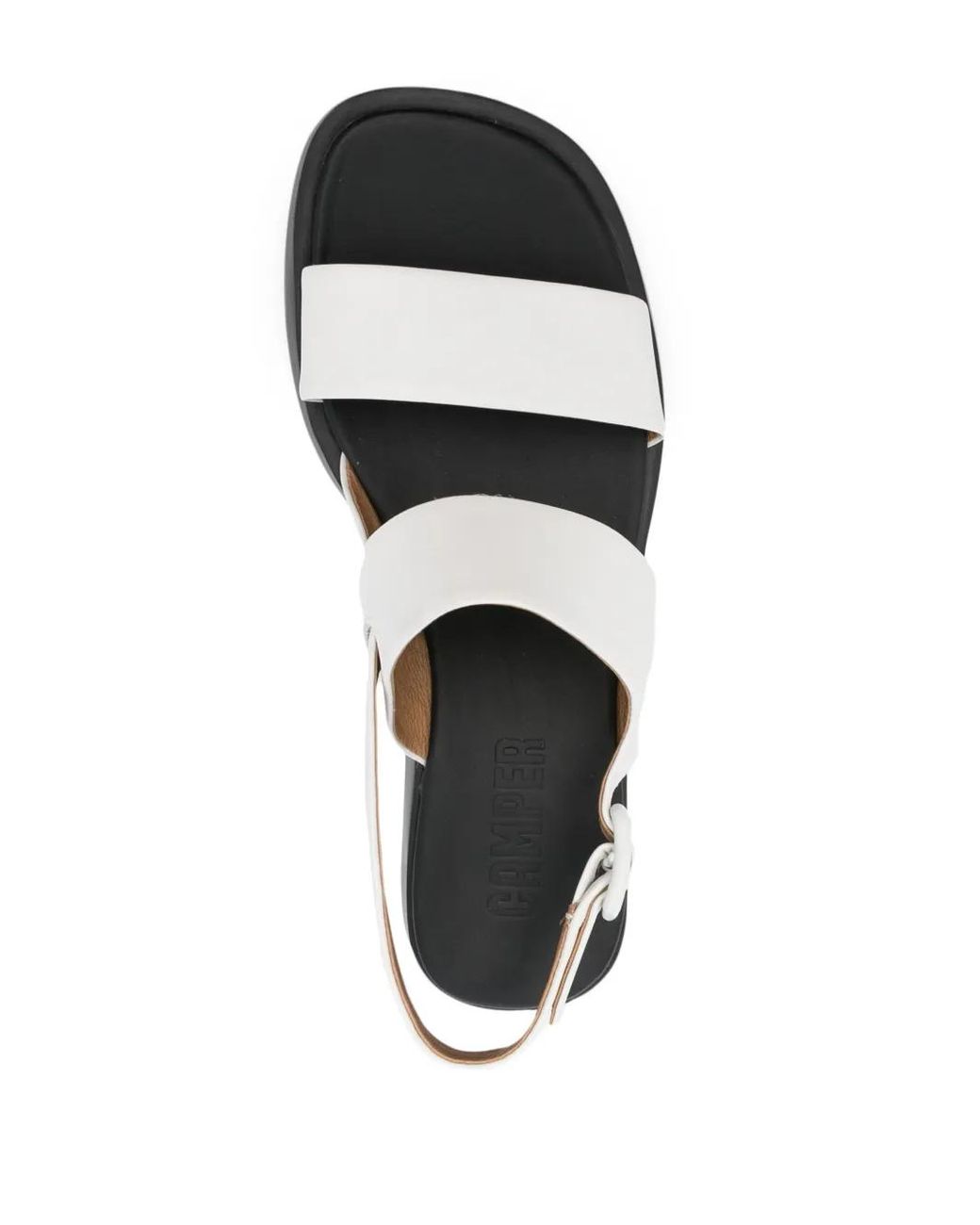 Camper Black Dana Double-Strap Sandals