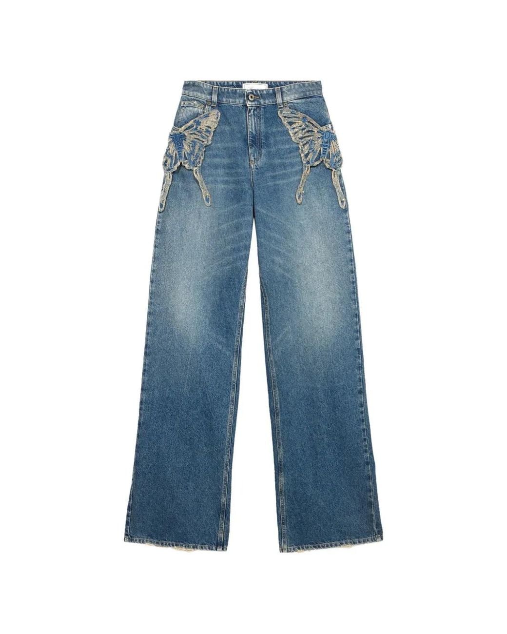 Blumarine Blue Butterfly Jeans