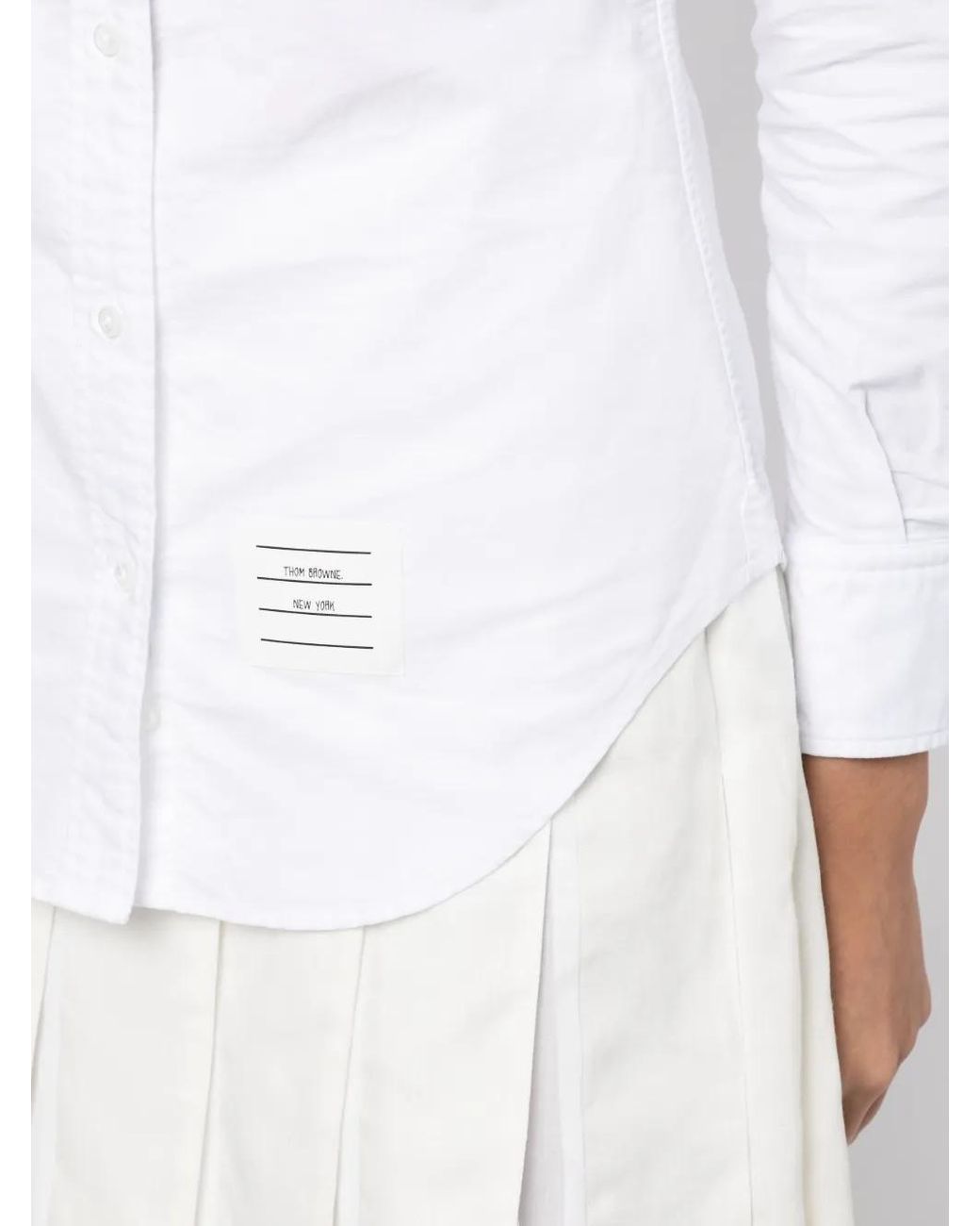 Thom Browne White Oxford Classic Shirt