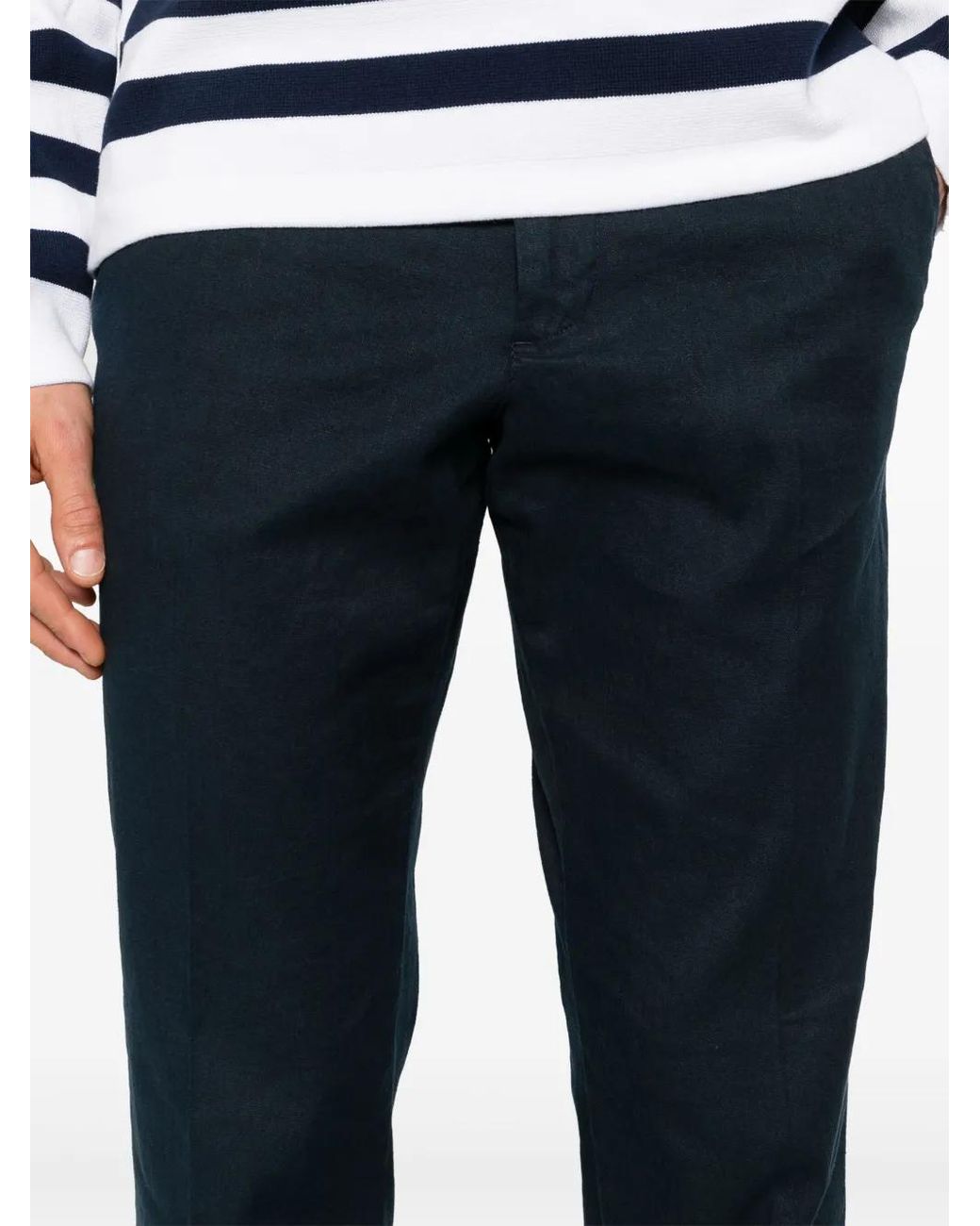 J.Lindeberg Blue Lois Mid-Rise Straight-Leg Trousers for men
