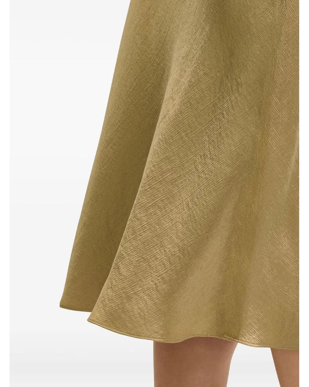 Brooks Brothers Green A-Line Midi Skirt