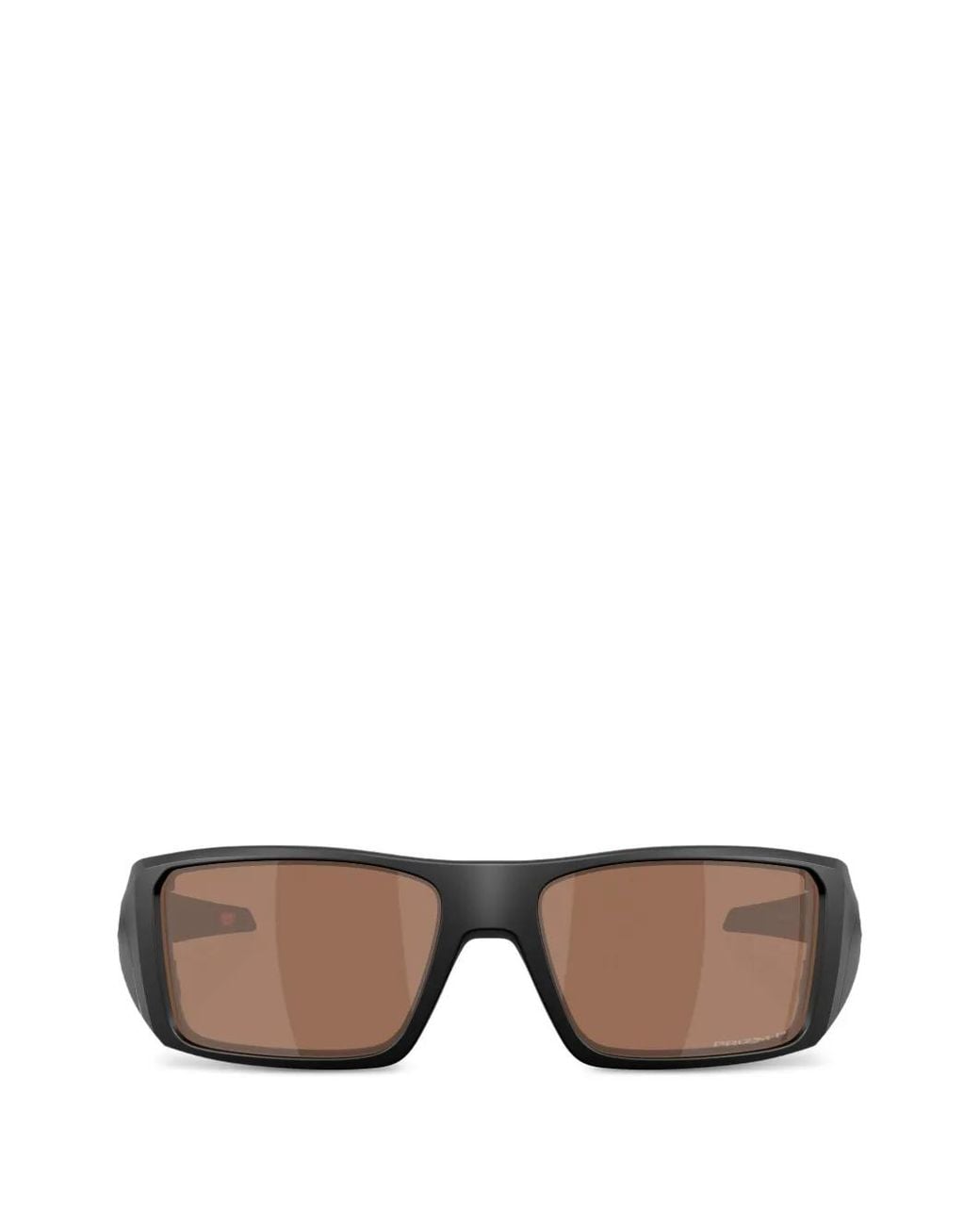 Oakley Black Heliostat Prizm Rectangle-Frame Sunglasses for men