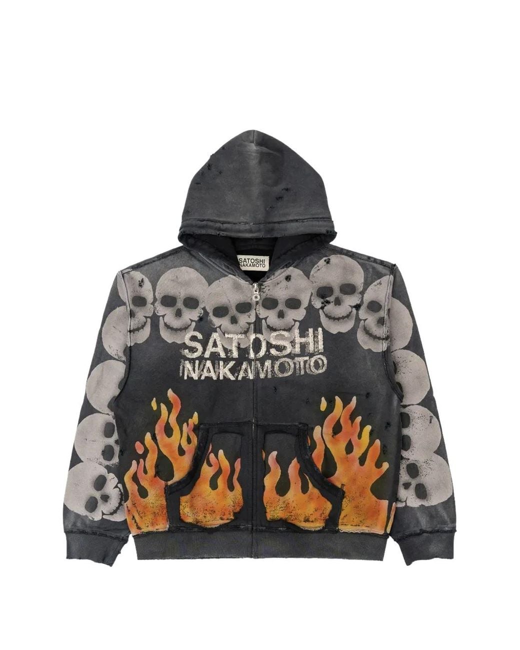 Satoshi Nakamoto Black Hoodie Lost Boys À Logo Imprimé for men