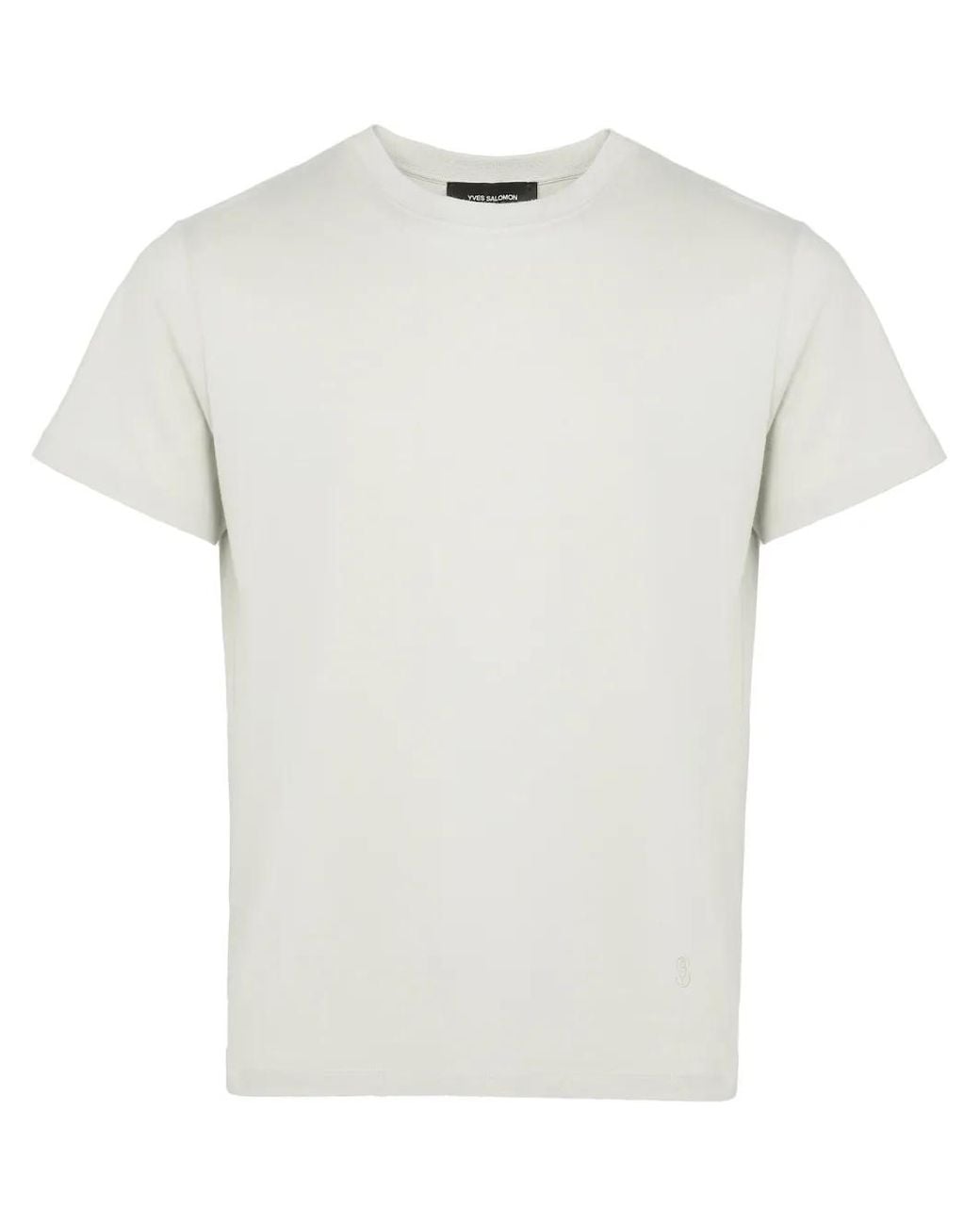 Yves Salomon White Cashmere-Blend T-Shirt for men
