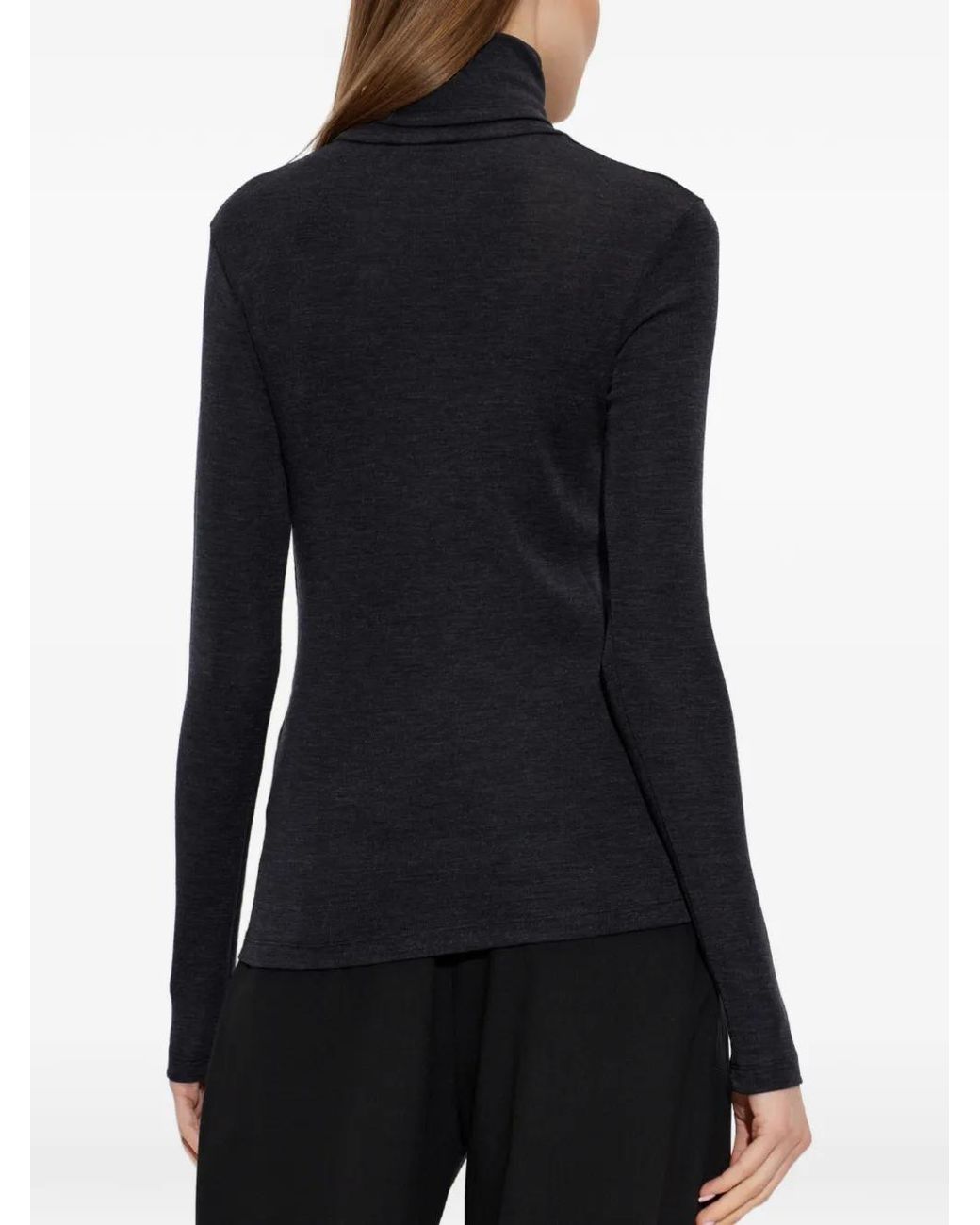 Rohe Blue Roll-Neck Long-Sleeve Top