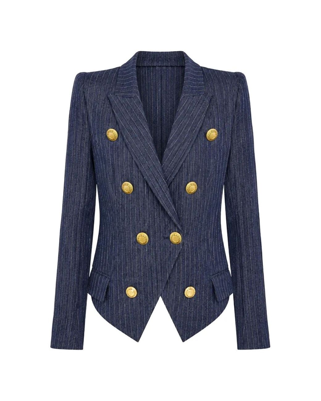L'Agence Blue Blazer Solar À Boutonnière Croisée