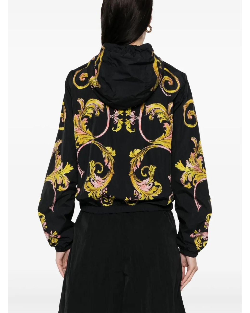 Versace Jeans Couture Black Barocco-Print Jacket