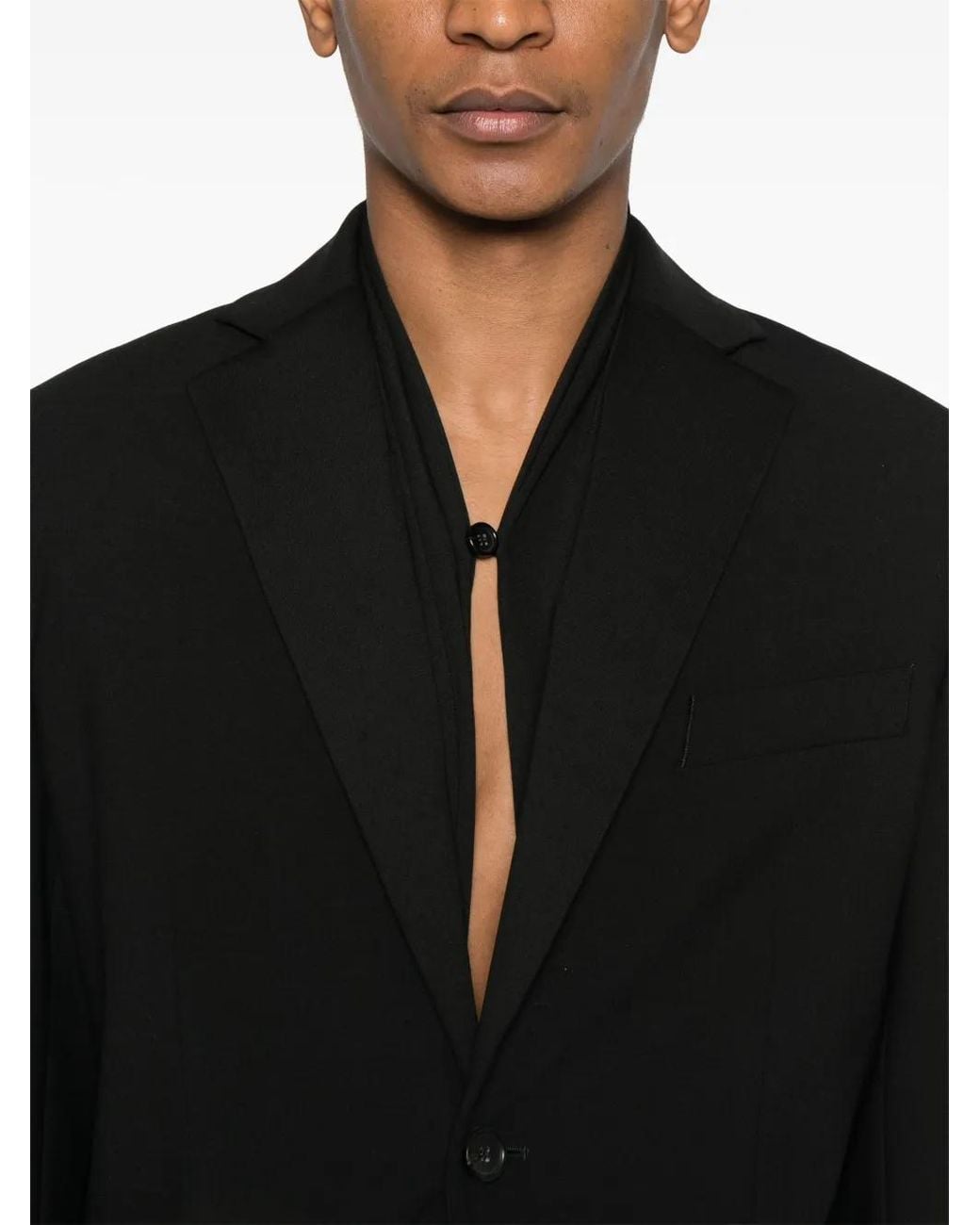 Y. Project Black Single-Breasted Blazer