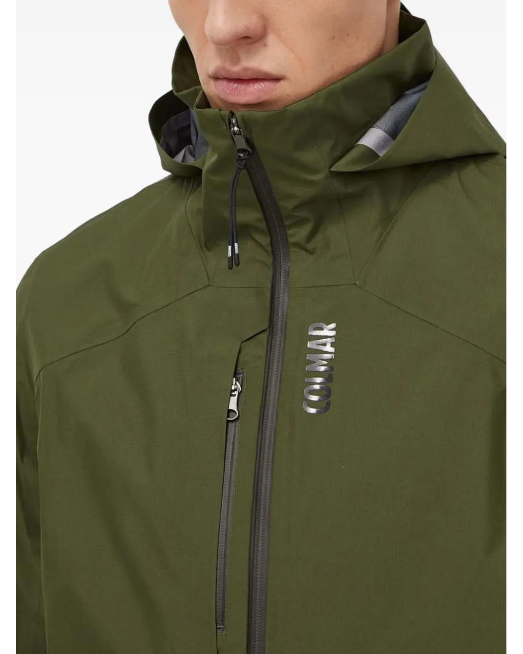 Colmar Green Zip-Up Hooded Jacket for men