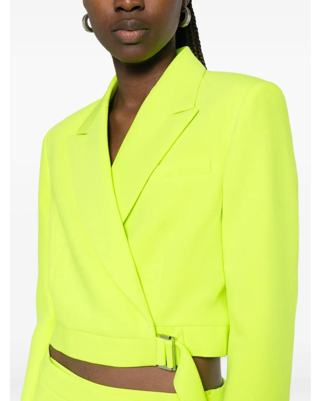Casablanca Yellow Crepe Tailored Jacket