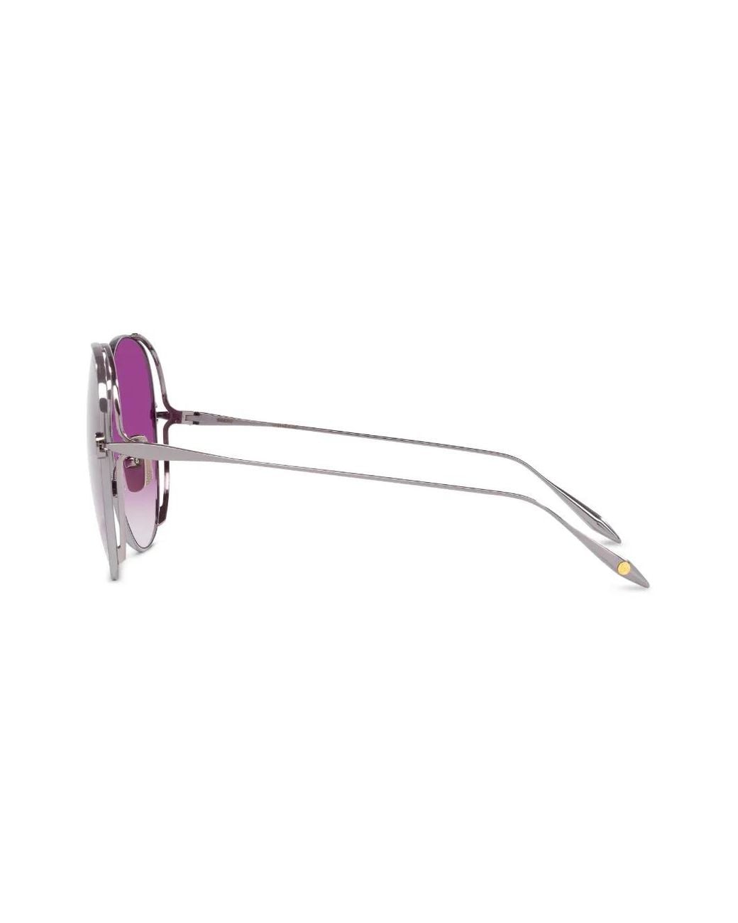 Dita Eyewear Purple Arohz Round-Frame Sunglasses