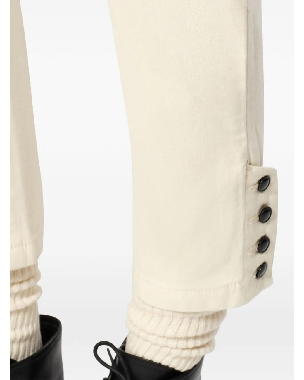 Isabel Marant White Berna Trousers