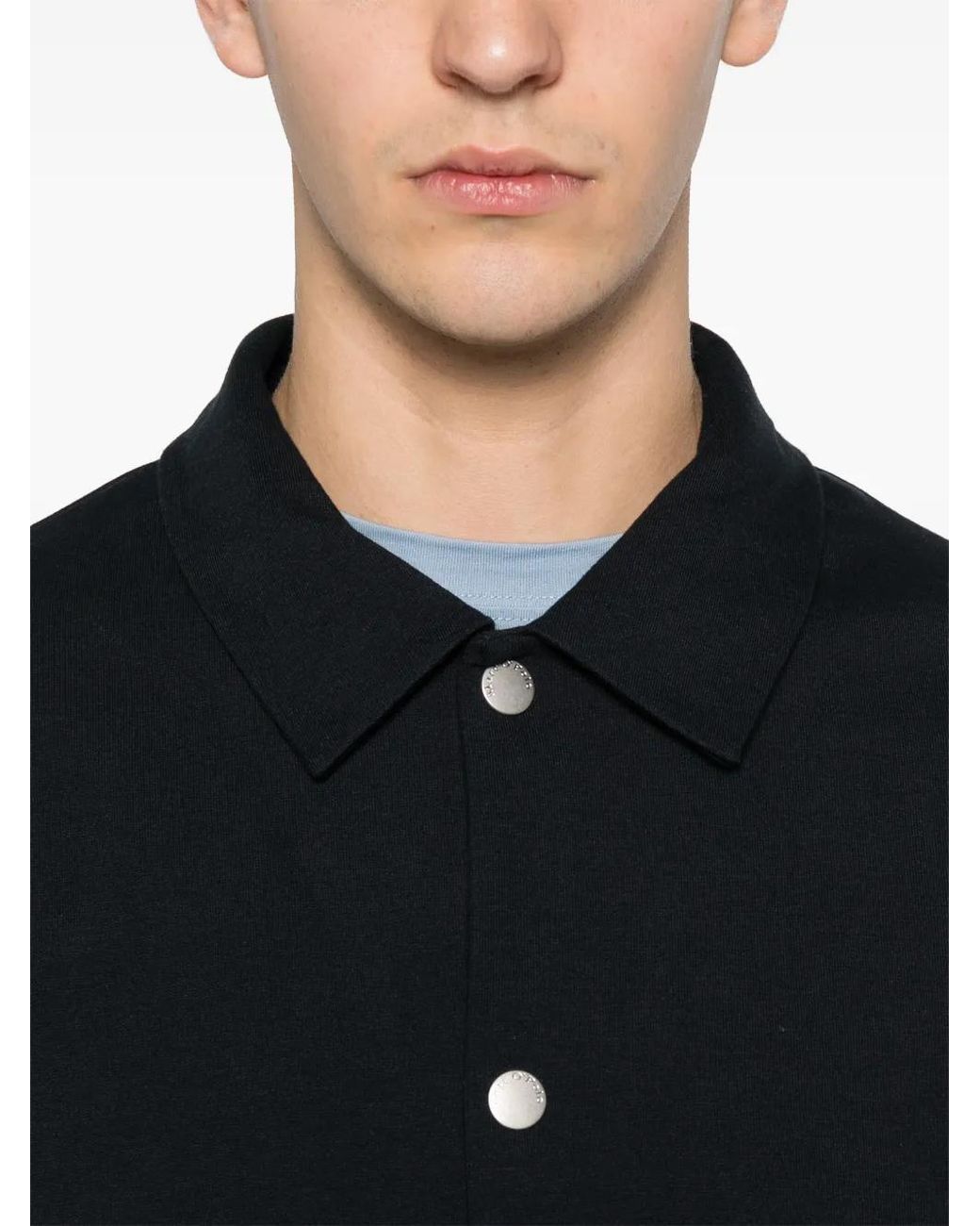 Marc O' Polo Black Buttoned Long-Sleeve Shirt for men