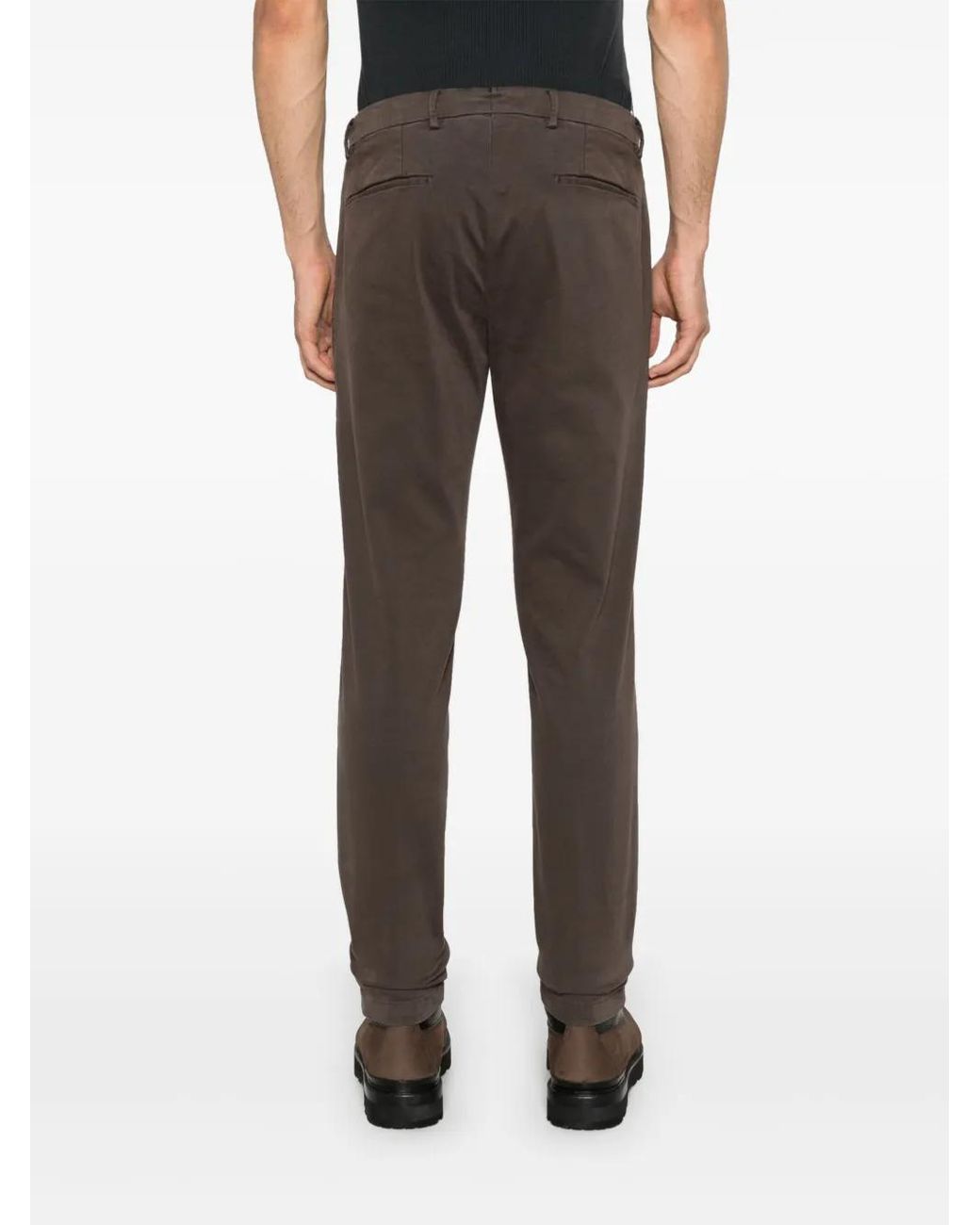 Briglia 1949 Gray Cotton Chino Trousers for men