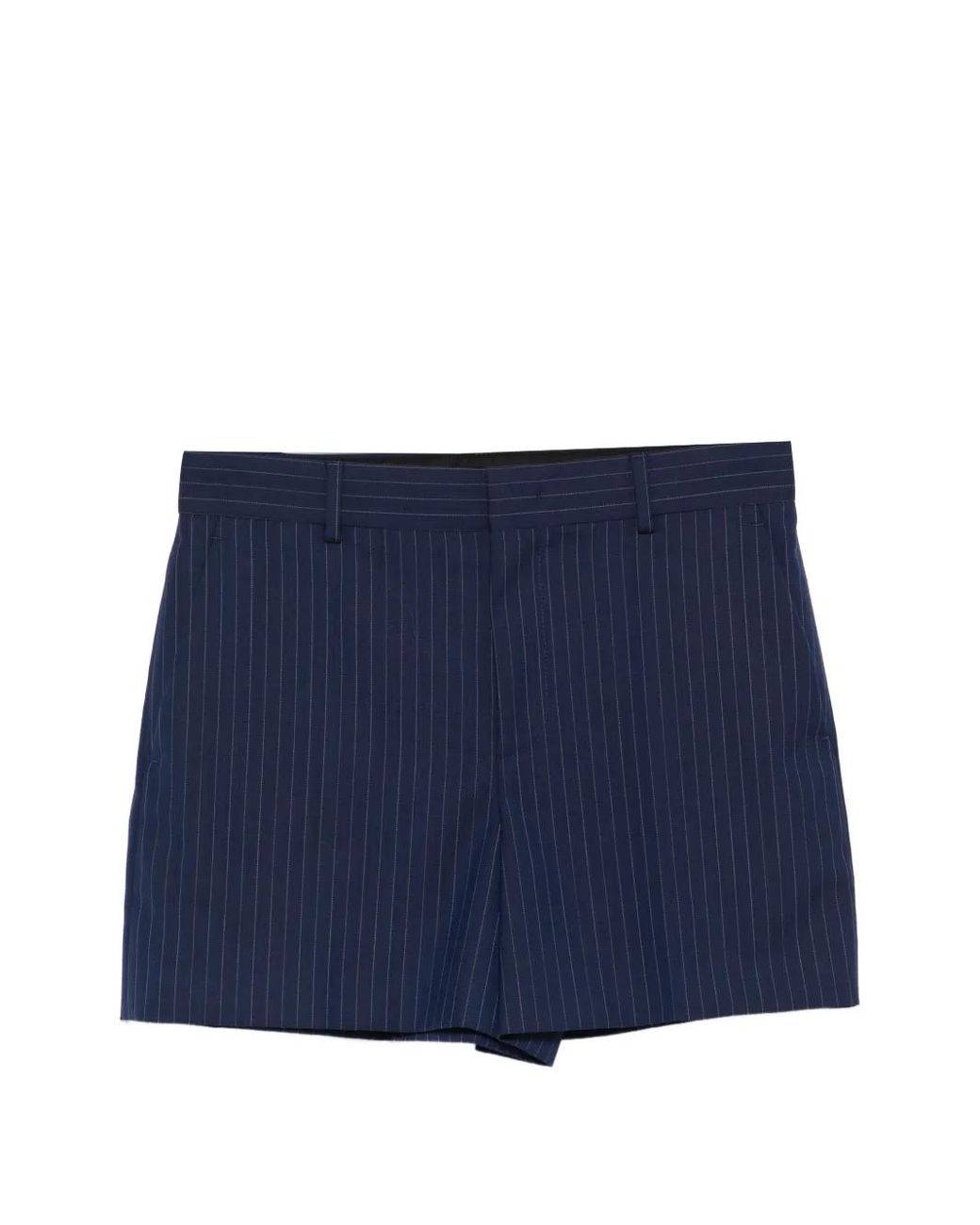 Moschino Blue Short À Fines Rayures