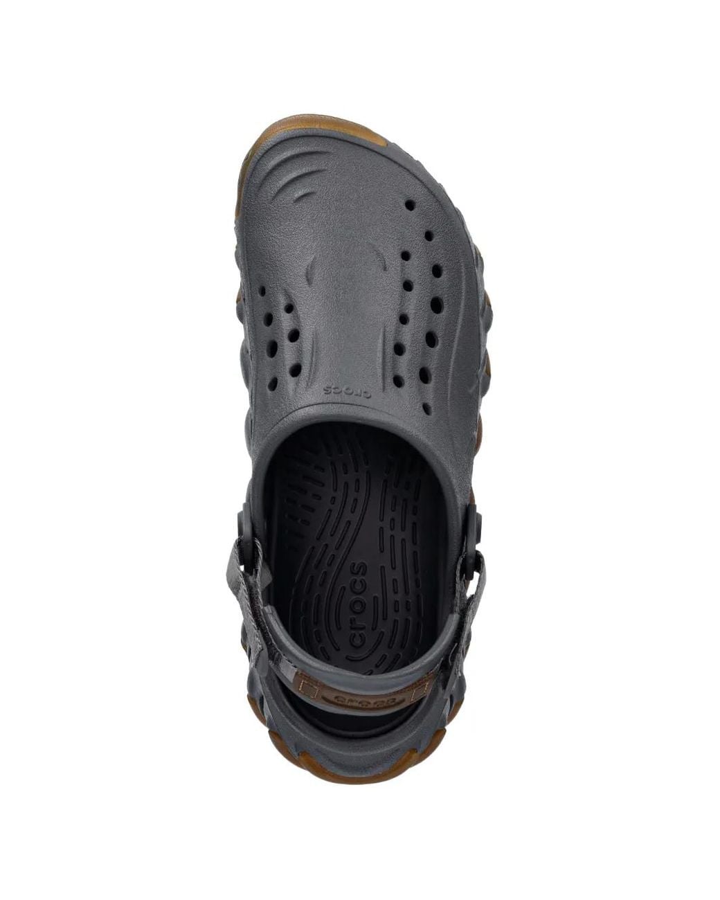 CROCSTM Gray Echo Gum Ro Perforated Slingback Mules for men