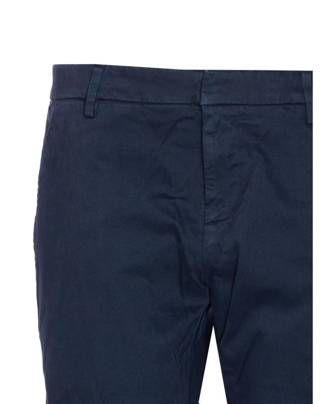 Dondup Blue Button-Fly Trousers for men