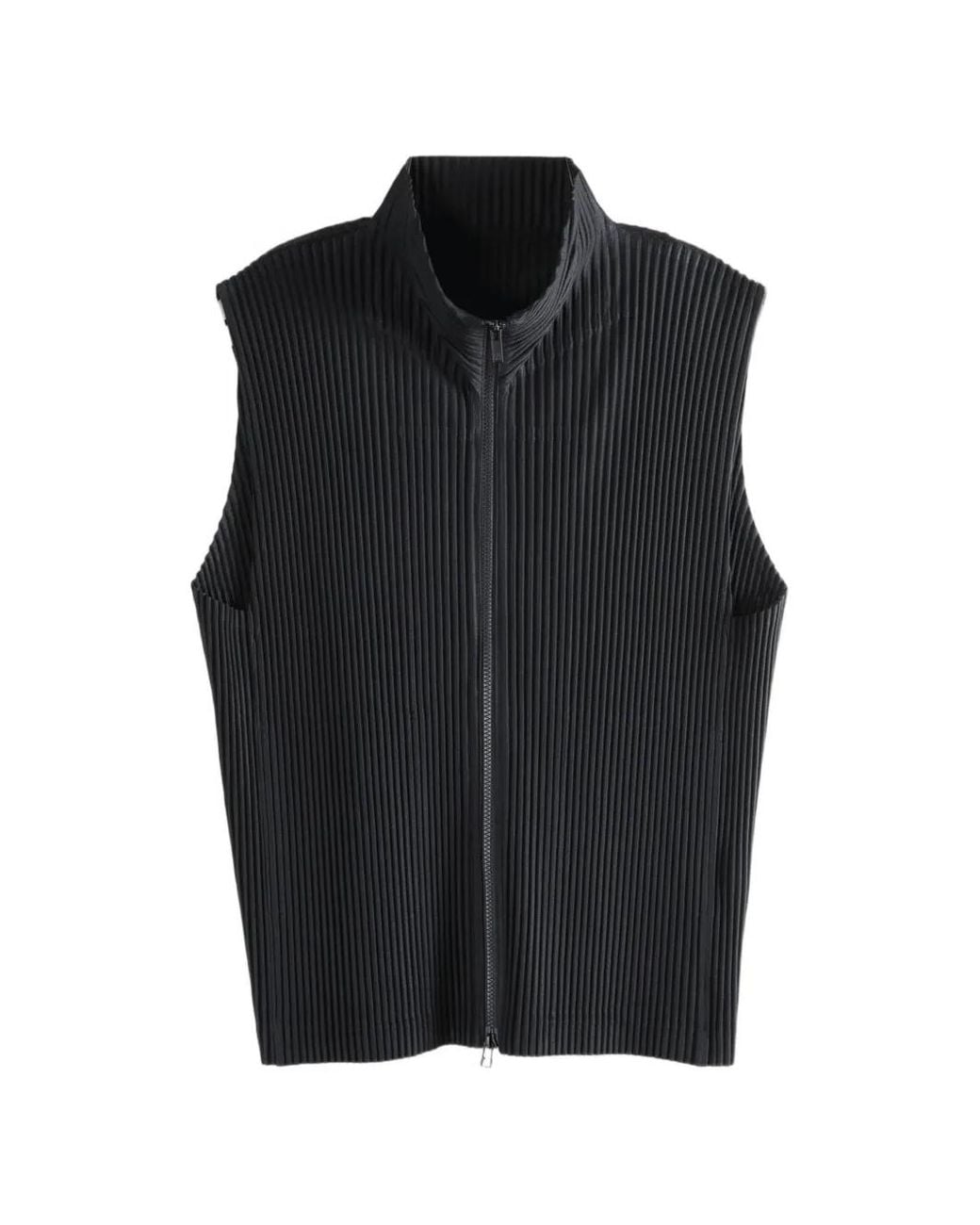 Homme Plissé Issey Miyake Black Homme Plisse' Issey Miyake Sleeveless Top for men