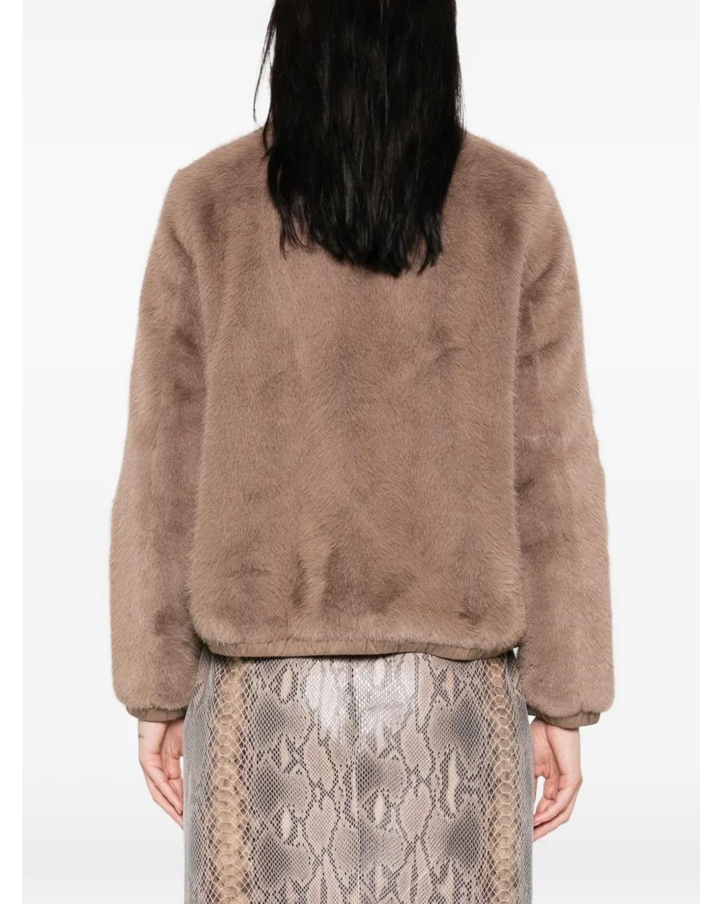 DUNO Brown Manila Faux-Fur Jacket