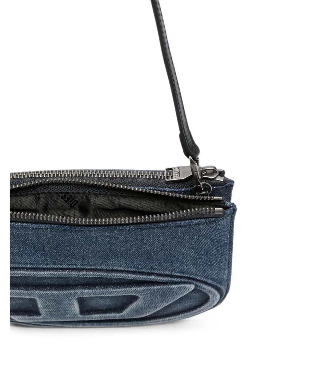 DIESEL Blue 1Dr Twin Denim Crossbody Bag