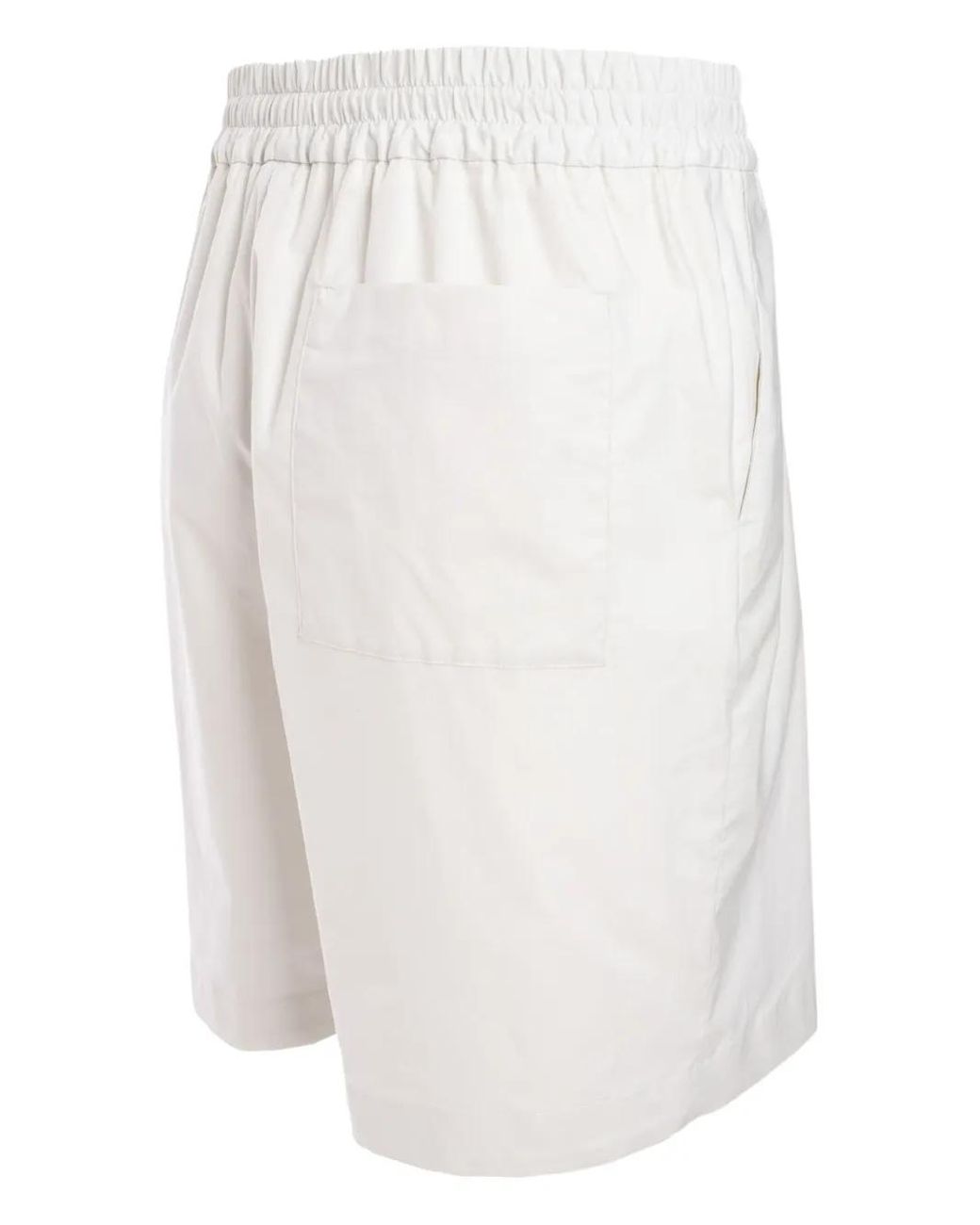 Lardini White Drawstring-Waist Shorts for men